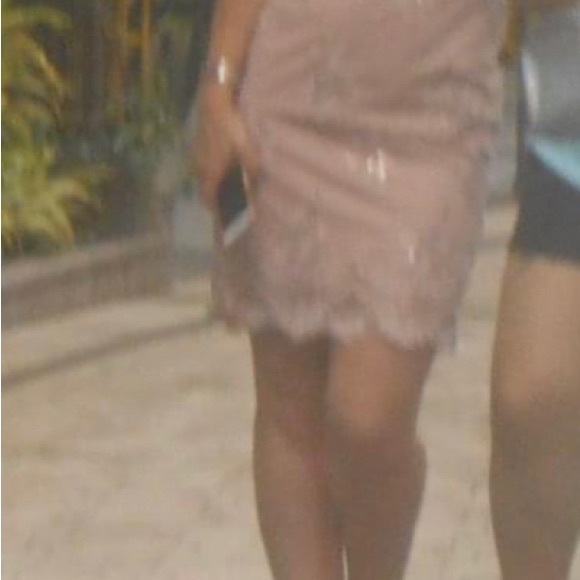 Venus dusty pink mini dress - Picture 4 of 4